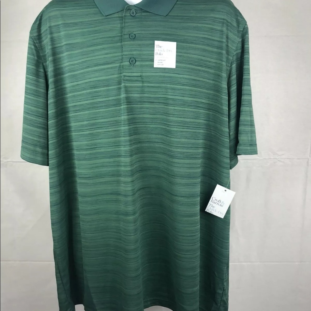 Craft and Barrow Men’s Green Polo Size 2XL New With Tags